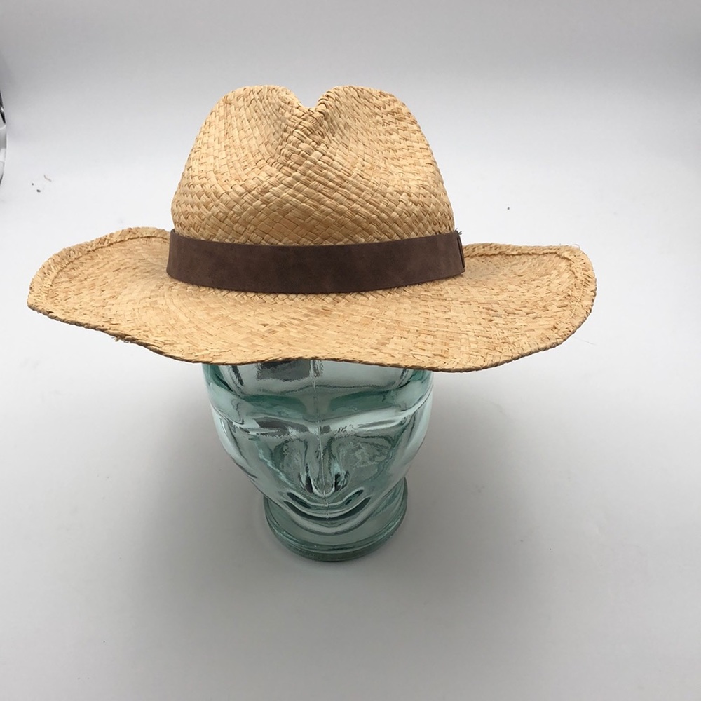 RARE Frye Natural Raffia Cowboy Hat